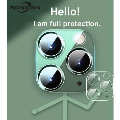 Fully Transparent Film For iPhone 11 3D Full Cover Back Camera Lens Screen Protector for iPhone 11 Pro Max Tempered Glass Case