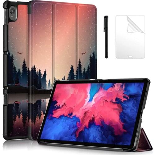 Print For Lenovo Tab P11 Pro Case TB-J706F 11.5 inch Cover for Lenovo Tab P11 Case TB-J606F Magnetic Smart Tablet Case + FilmPen