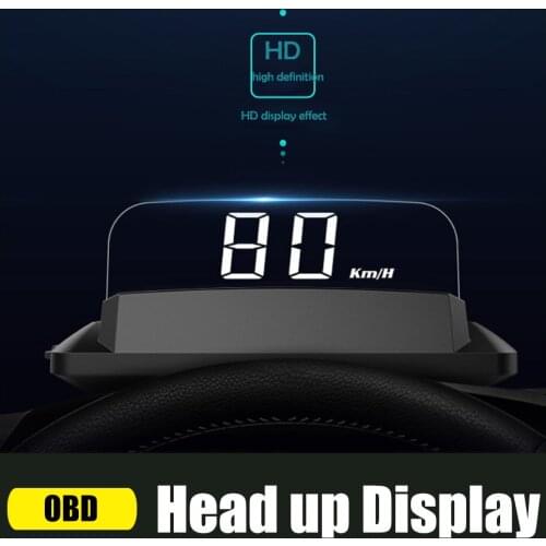 2021 New HUD Head-up Display Speedometer Car Windscreen Speed Projector KPH/KPM OBD HUD Compatible With All Cars HUD Head OBD