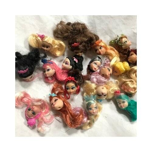 Rare Collection Makeup barb mini cute small Head Girl Dressing DIY Toy Parts Children Christmas Gift Favor