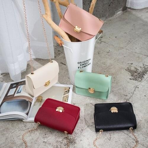 Disney Mickey simple ladies chain shoulder messenger mobile phone bag fashion all-match lock bag shopping dating bag