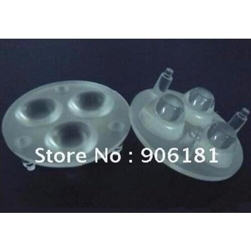 #TAM-50 High quality LED Optical Lens 3P, 45 degree, Size: 50X12.5mm, grinding Surface, PMMA materials