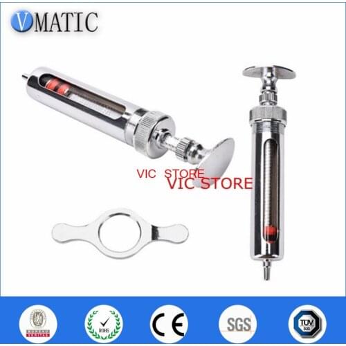 High Quality 50cc 50ml Quality Stainless Steel Metal Syringe