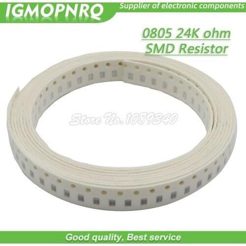 300pcs 0805 SMD Resistor 24K ohm Chip Resistor 1/8W 24K ohms 0805-24K