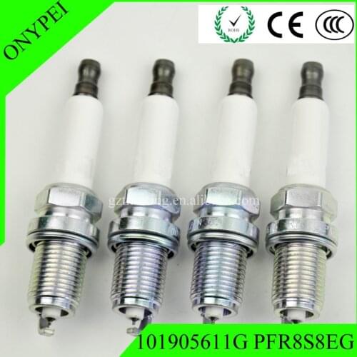 4PCS 1019056-11G PFR8S8 EG Spark Plug for Porsche A6 A7 A8 Quattro Q5 Q7 S4 S5 SQ5 3.0L 101905611G PFR8S8EG