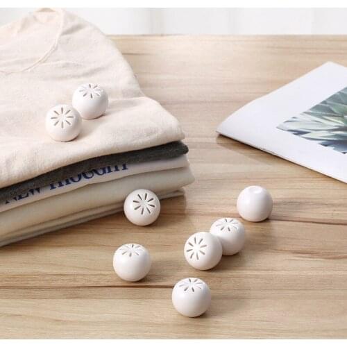 8pcs/Set Camphor Ball Box Wardrobe Anti-Mould And Insect Pills Aromatic Deodorant Household Hygiene Ball Anti-Cockroach Box
