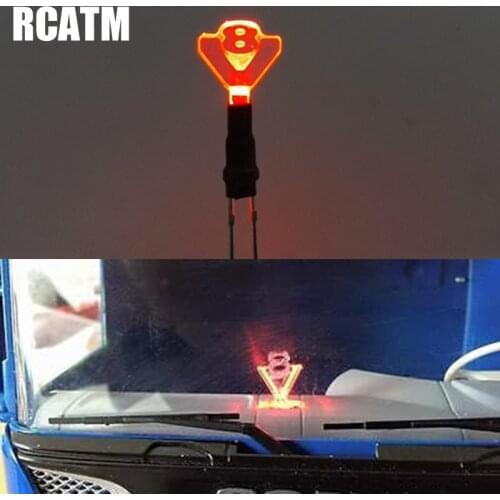 V8 Acrylic Decorative lights For 1/14 Tamiya RC Truck car SCANIA R470 R620 56352 man Actros