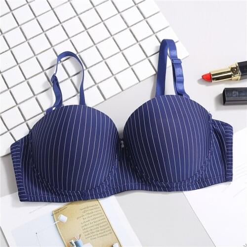 Half Cup Gathered Support Super Push Up Bra For Small Breasted Breathable Thin Cotton Comfortable Sexy Underwear T Shirt Bra