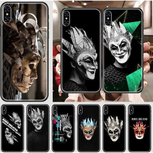 DJ Boris Brejcha Phone Case Cover Hull For iphone 5 5s se 2 6 6s 7 8 12 mini plus X XS XR 11 PRO MAX black luxury coque painting