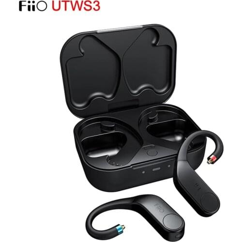 FiiO UTWS3 Bluetooth V5.0 aptX/TWS + Earbuds Hook MMCX/0.78mm Connector with Mic Support/30 Hours Playback and APP Control