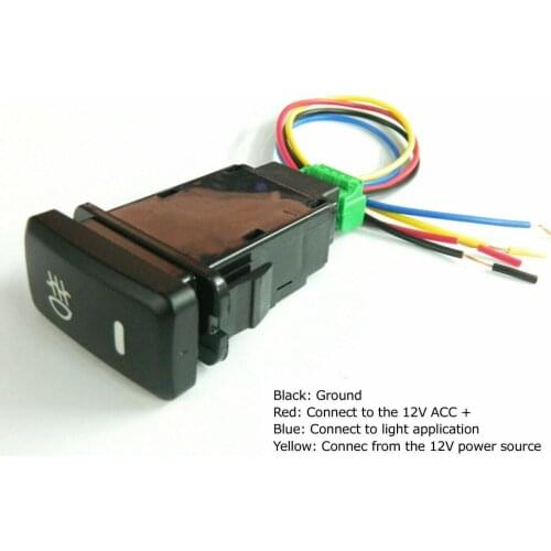 Switch Button 39mm Push Accessories Amber Dual Fog Light Lightbar Durable