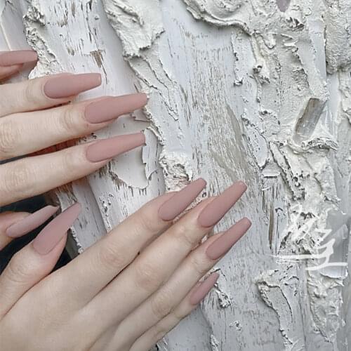 Short Nail with Design Nude Pink Color Square Head Full Cover Nail Art Tips Women Nail Decorative Christmas Press On Nail Tips