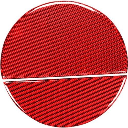 For Ford Mustang 2015 -2020 Car Carbon Fiber Fuel Tank Cap Cover Trim Decoration Sticker Accessories