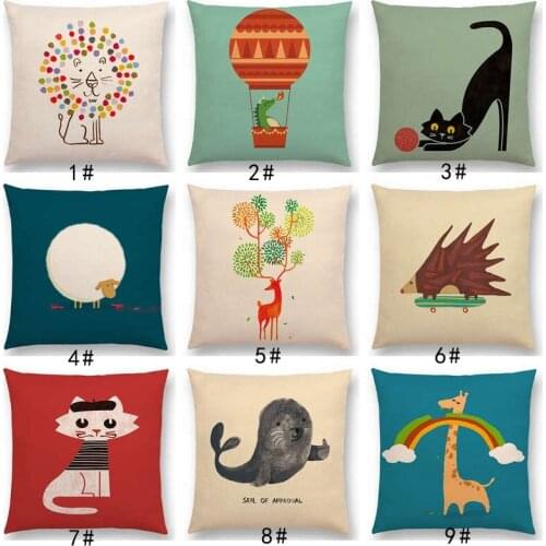 Latest Cute Cartoon Animals Home Decor Cushion Cover