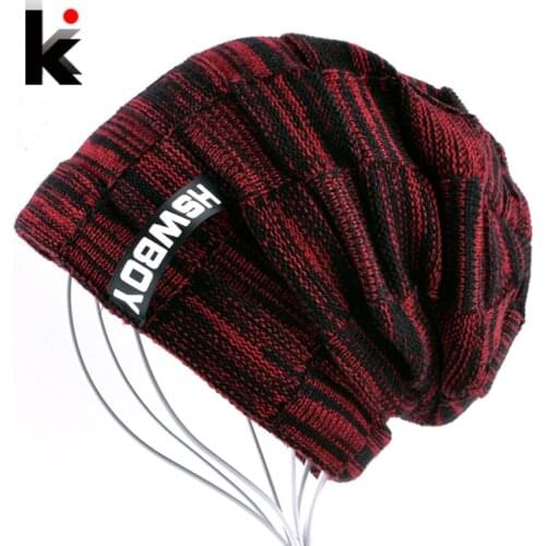 Autumn And Winter Bonnets Hat For Men Women Knitted Plaid Beanies Skullies Keep Warm Add Velvet Caps Men Bonnet Touca Muts