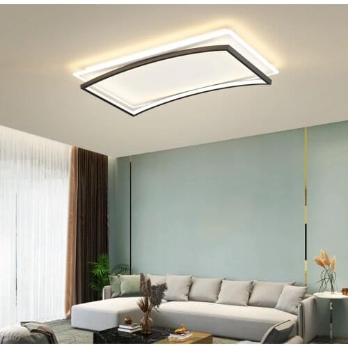 NEO Gleam Modern led ceiling lights for living room bedroom study Room Indoor Ceiling Lamp Gold or Black Painted AC90-260V
