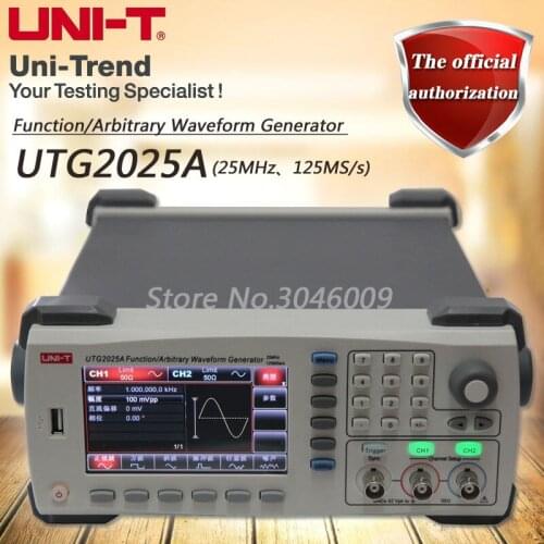 UNI-T UTG2025A function/arbitrary waveform generator/dual channel/25MHz channel bandwidth/125MS/s sampling rate