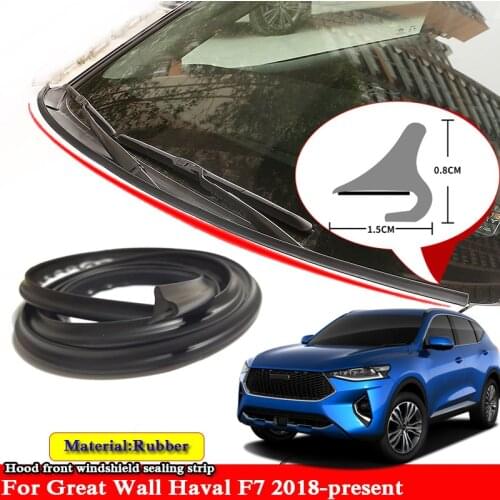 1.8M Car Anti-Noise Soundproof Dustproof Car Hood Front Windshield Sealing Strip Spoiler For Great Wall Haval F7 2018-Present