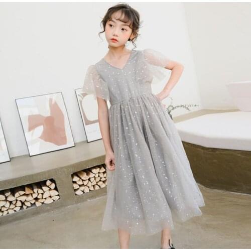 Prom Evening Dresses for Teen Girls 10 12 Years Big Kids Birthday Party Ball Gown Sequined Princess Dress Elegant Child Costume