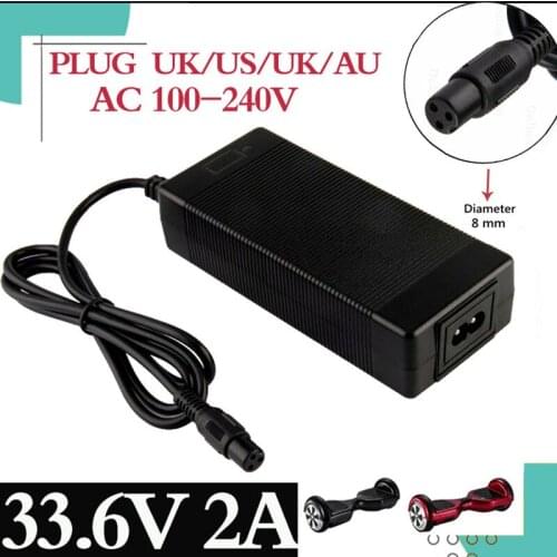 1pcs lowest price 33.6V 2A Charger for 8S 28.8V Smart Li-ion Battery Charger 29.6V Lithium polymer battery High quality charger