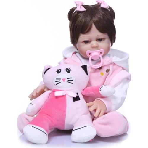 20 Inch Full Silicone Reborn Baby Doll Touch Real Fashion Childrens Day Gifts Toys Baby Doll New Designed