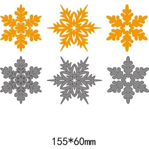 3pcs snowflake pattern frames metal steel cut dies DIY Scrapbook Album Paper Card Cutting Dies Stencil for card Crafts