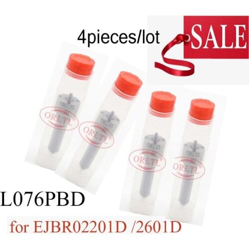 4 pieces L076PBD Nozzle L076 PBD Diesel Fuel Injection Nozzle for EJBR02201D EJBR02601D