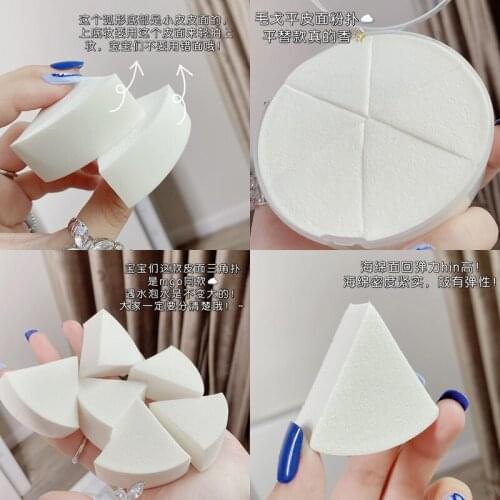 6PCS/SET Cosmetic Puff Face Powder Foundation Puff Portable Makeup Sponge Cosmetic Egg Makeup Tools Foundation Concealer Blender