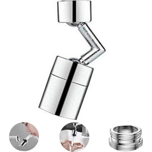 720 Degrees Splash Filter Faucet Spray Head Anti Splash Filter Faucet 22-24mm Movable Kitchen Tap Water Saving Nozzle Sprayer