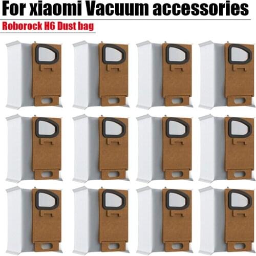 High quality plush floor brush for xiaomi Roborock H6 vacuum cleaner accessories washable HEPA filter dust bag replacement parts