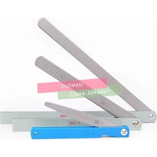 Free Shipping 1pcs 100mm/150mm/200mm 17 Blade Metric Feeler Gauge 0.02-1.00mm Carbon Steel Gap Filler Thickness Measurement Tool