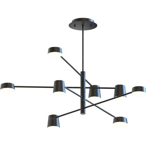 Large modern pendant light black/white/gold lighting for living room bedroom nordic pendant lamps shopping mall restaurant hotel