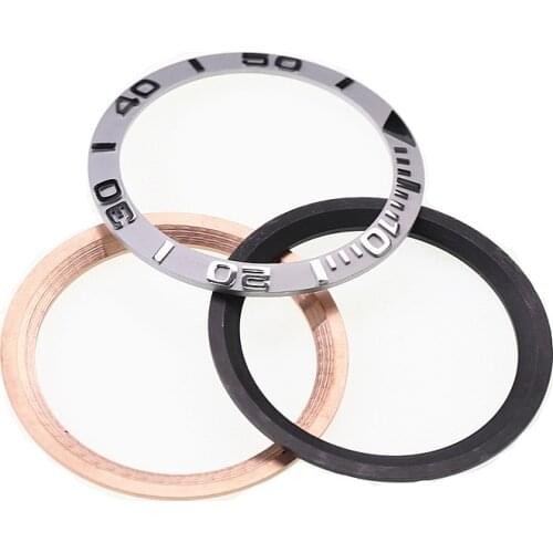 2PCS 38mm Gold White Watches Replace Accessories 38mm Watch Face Ceramic Bezel Insert 40mm Submariner Automatic Mens Watch cover