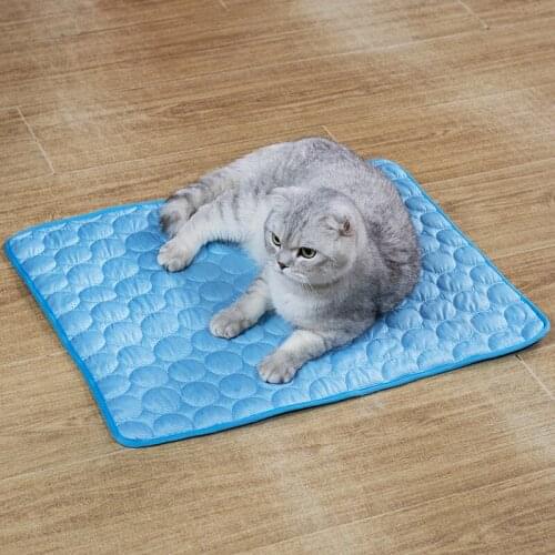 Breathable Cool Cat Bed Mattress Summer Pet Cooling Mat Pad for Cats Gotas Accessories Puppy Sphynx Blanket Mascotas Products
