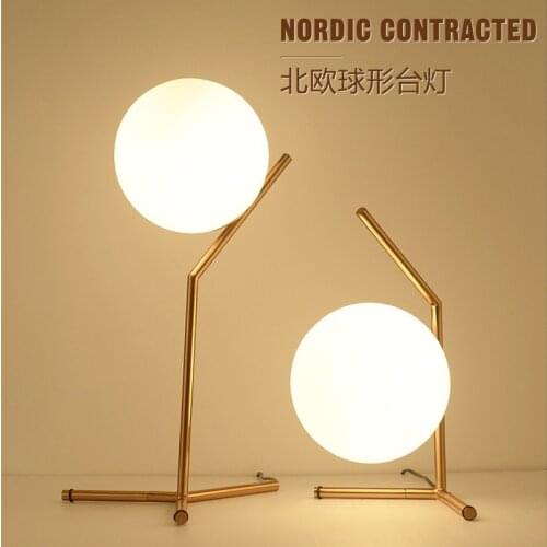 Europe led glass led bedside lamp lampara escritorio lampara de mesa bedside bed lamp