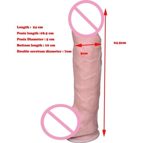 Dildo Realistic Big Flexible penis Dick Textured Shaft Silicone Big Dildo strong suction cup Dong Sex Toy Sex Product For Women