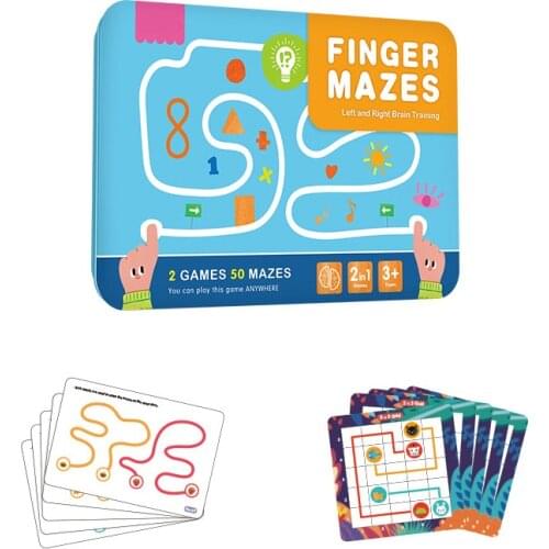 Montessori Toy Brain Development Finger Maze Pen Track Training Educational Toys Thinking Teaching Aids Funny Gift for Kids Boys
