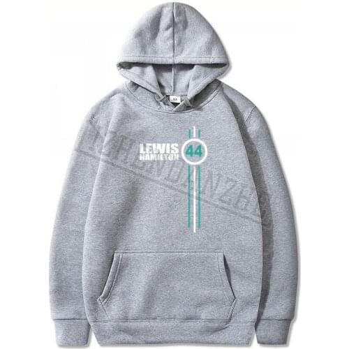 Spring Autumn Simple Pure Lewis Hamilton Number 44 Mens Hoodies Driver For Youth Brand car auto Sweatshirt 075