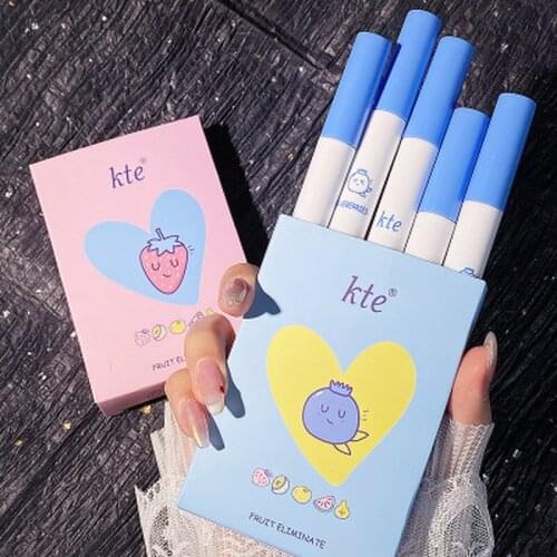 5 Color 1 box Cigarette Lip Gloss Set For Lips Makeup Long Lasting Matte Lipsticks Tint For Lips Waterproof Non-stick Cup