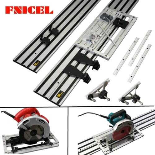 Universal Electric Circular Saw Guide Rail with Adjustable Saw Base for Circular Saw,Woodworking DIY,Straight line, Double layer