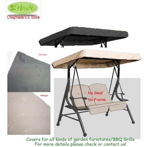 Canopy(Only a Roof) for 2 seaters Porch swing chair 72.83"x58.27"/185x148cm, Outdoor Use All Weather Deluxe Canopy replacement
