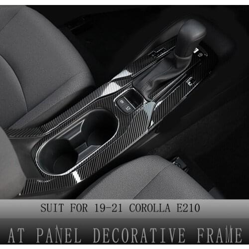 AT Panel Center Console Covers for Toyoto Corolla E20 2020-2021 Cup Holder Decorative Frame Trim Car Interior Accessories