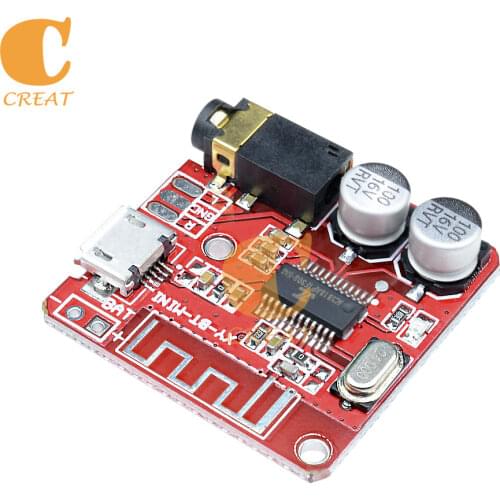 3.7V 5V Bluetooth 4.1 Audio Receiver Board MP3 Lossless Decoder Module Wireless Music Player 3.5MM For XY-BT-Mini AUX Jack