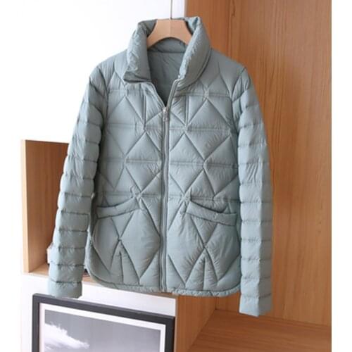 Down Coat Winter Women 2021 Fashion Women Clothes Extra Light Warm 90% White Duck Down Filling Sleeves Detachable Women Jackets