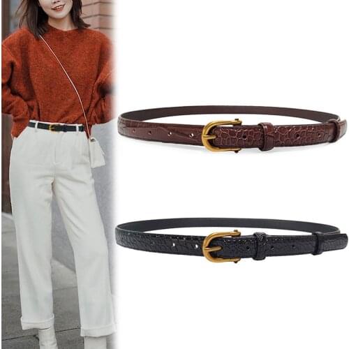 Women Fashion Metal Buckle Belt Wild Waistband Ladies Wide Leather Straps Belts for Leisure Dress Jeans Belts for Dress