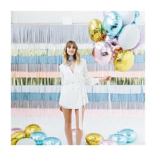 6pcs Party Balloons 18 inch Silver Pink Golden Round balls Helium Foil Balloons Girls Birthday Party Supplies Decor