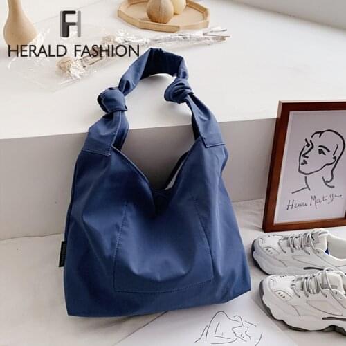 Women Solid Color Shoulder Bag Simple Canvas Handbag Tote New Embroidery Design Books Bags Cloth Fabric Shopping Bag For Ladies
