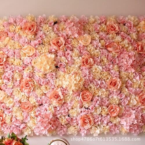 40*60cm Wedding Decorative Flower Wall Background Artificial Flowers Arches Silk Flower Party Stage Decorative Flowers Row