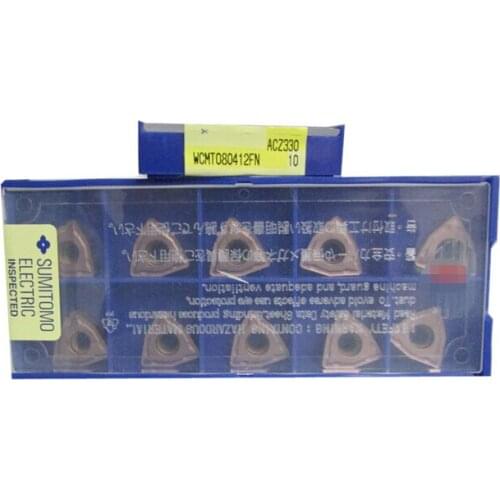 Free shopping 10PCS WCMT080412 FN ACZ330 U drill Carbide Cutter Turning tools Carbide inserts