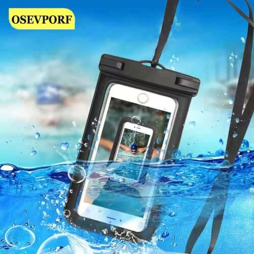 Waterproof Phone Floating Case for iPhone 12 11 Pro Max Samsung Xiaomi Swim Water Proof Universal Phone Bag Protection Cover Bag
